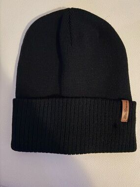 Ben Sherman Black Ribbed Cuff Beanie NWOT